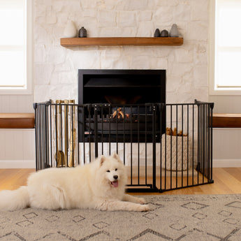 Ultimate Pet Playpen Barrier | 3.70m W x 0.75m H - Black - Hakuna Pets