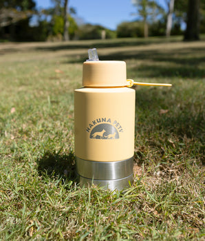 1.5 L Insulated Pet Water Bottle - Yellow - Hakuna Pets