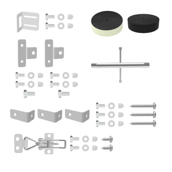Glass Patio Pet Door - Parts Pack - White - Hakuna Pets