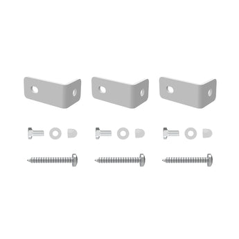 Glass Patio Pet Door - Permanent Mount Pack - White - Hakuna Pets