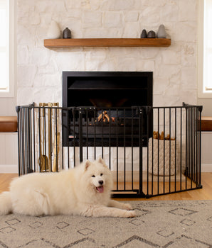 Ultimate Pet Playpen Barrier | 3.70m W x 0.75m H - Black - Hakuna Pets