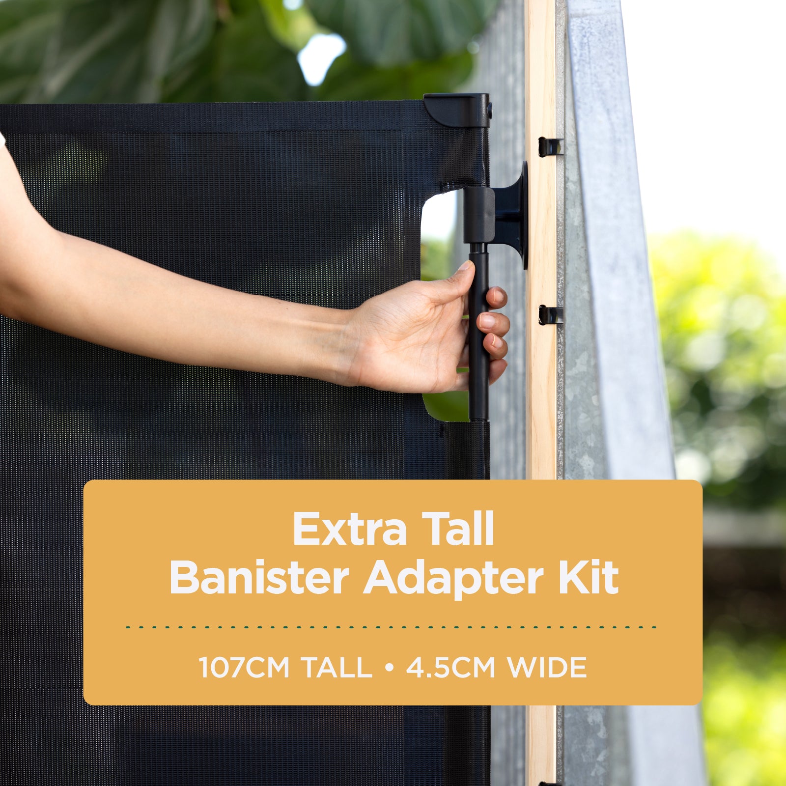 Banister Adapter For Hardware & Pressure Mounted Gates