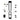 Glass Patio Pet Door - Parts Pack - White - Hakuna Pets